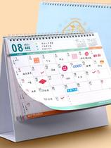 Taiwan calendar 2021 desktop ornaments customized business office calendar cute mini notepad Nordic creative clock in