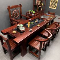 Old Ship Wood cha zhuo yi combination gong fu tea table Wood tea tea set one household da cha ji office