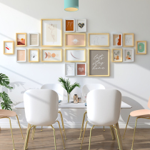 Living room photo wall decoration creative personality Wall photo album Wall non-punching frame Wall Wall Wall combination photo wall sticker
