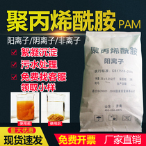 Polyacrylamide PAM polymer flocculant Yang Yin non-ionic thickener precipitant domestic sewage treatment