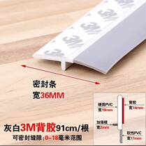 Door and window seals door seam door bottom leak-proof wind paste office glass door seam transparent windproof window windshield artifact