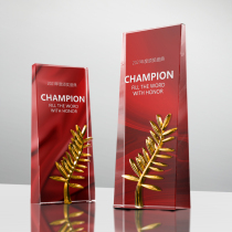 Crystal Trophy medals customized metal creative color printing high-end atmospheric championship trophy souvenir making