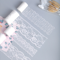 White non-elastic lace lace hemp rope rope hand woven clothes diy material hand embroidered accessories fabric