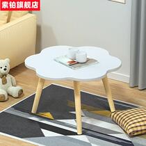Small table bedroom girl bay window small coffee table ins wind table tatami low table sitting on the ground rent a round table on the ground