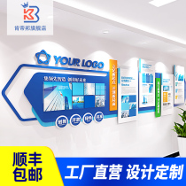 Corporate Culture Wall 3d Stereo Acrylic Photo Wall Patch Office Staff Team Wind Mining Culture Wall Custom