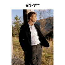 ARKET Men's Double-sided Wool Suit Dark Blue 2021 Winter New 1048485001