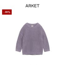 ARKET girl cotton heavy pound long sleeve round collar knit cardiovert 2022 early spring new product 0991794001