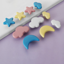 Xuchang Childrens House Cute Cartoon Cabinet Door Handle Stars Moon Clouds Drawers Single Holes Small Handle