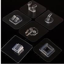 Powerful transparent No-mark Adhesive Sticker nail bearing buckle accessories Grip Clasp-free Stick Hook Screw Stickscrew