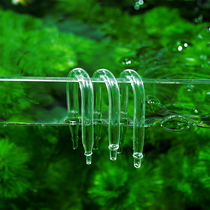 Fish tank glass U-shaped tube CO2 stainless steel U-shaped tube Aquatic plant oxygen tube Oxygen pump Carbon dioxide elbow fittings