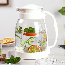 Cold water jug Large capacity glass high temperature cold plain water cup Teapot set Household juice jug Explosion-proof cold water jug