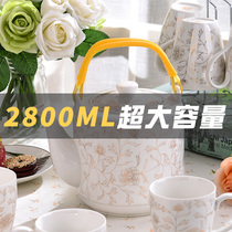 Ceramic Kettle Cold Kettle Teapot Cool Kettle home Summer Large cool Kettle Capacity Glass of water resistant to high temperature