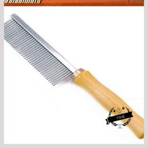 Pet comb stainless steel row comb dense tooth comb cat comb dog comb dog comb wooden handle comb beauty comb removal-