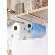 Kitchen paper hook kitchen tissue rack cabinet punch-free roll paper holder kitchen lazy cloth rack oil suction paper holder