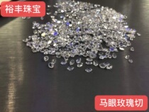 Special-shaped diamond mosaic processing 18K Golden Horse Eye diamond rose cut olive-shaped diamond with stone custom jewelry