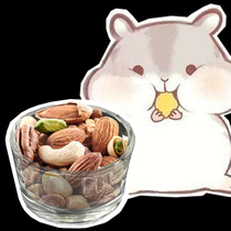  Anti-flip glass anti-breaking food bowl Small hamster food box Eating bowl Small feeder transparent cute food bowl mini