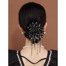 New exquisite flower head heads Mommy hair circle 2023 jewelry ball headset hair rope woman