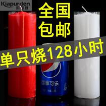 Household large red candle emergency lighting blackout anti-smoke and tasteless white and durable candle candle