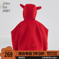 Jiangnan Clothes Children's Wear Autumn and Winter Dress for Boys and Girls Design Sense Wool Coat for Children's New Year Red Wool Coat