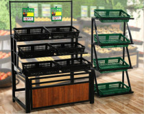 Supermarket fruit and vegetable shelf display rack creative multi-layer vegetable rack commercial convenience store shelf fruit and vegetable rack
