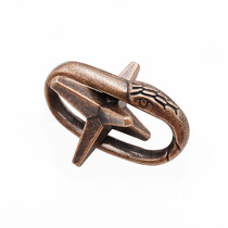 Puzzle Luban lock Childrens Shekou escape educational toy Adult brain burning and relieving boredom Horseshoe buckle magic lock full set