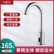 JOEONE single cold automatic induction faucet Infrared hot and cold hand sanitizer Smart faucet All copper household