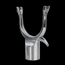  Stainless steel clothes fork head girl fork head drying and fork head telescopic brace rod fitting head sub-pick-up rod sunburn head bag