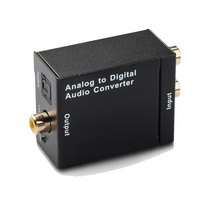 Analog to digital audio converter Analog left and right channels to fiber optic coaxial audio encoder