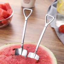 304 stainless steel spade spoon Household retro creative dessert eating watermelon special spoon cute shovel spoon