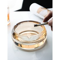 Creative Crystal Ashtray Home Living Room Glass Smoke Cylinders Personality Trend Upscale Light Lavish Hotel Clubhouse Ash