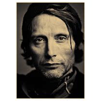 MadsMikkelsen poster mural vintage hanging painting a2b52b55