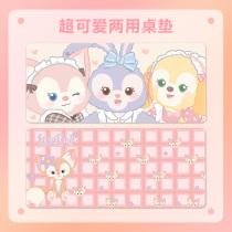 Lingna Belle Mouse Mouse Mouse Mouse Mouse Mouse Mouse Cute Pink Ins Peripheral Girls Cute Pink ins Wind Custom Creativity Personality High Face Value Thickened care Dirty Mouse Students Computer Writing Desk Desk Mat