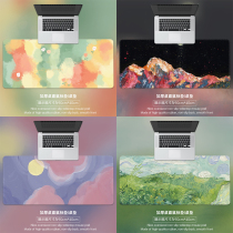 Creative Fresh Oil Painting Landscape Mouse Pad Oversized Wrist Girl Computer Mat Keyboard Mat Students Dormitory Custom Creativity Fresh Oil Painting Landscape Mouse Mat