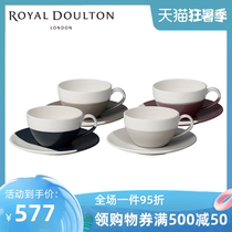 Royal Doulton Ceramic Latte Cup and Saucer Set European Style Small Luxury 4 sets