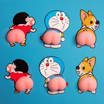 Electric car sticker decoration crayon Chan ass new ass personality creative Doraemon butt car sticker decoration