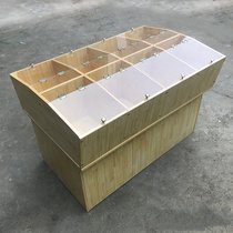 Rice grain display cabinet Rice cabinet bucket Bulk shelf Supermarket grain dry fruit snack cabinet Wooden bucket lid