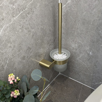 Munmu modern high-end toilet brush set toilet toilet set brass gold stainless steel punch free