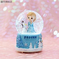 Creative new Italian gift princess rotating crystal ball music box lover friend student sister edge water polo eight TZ