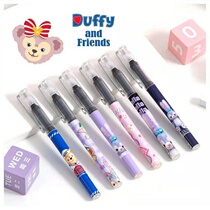 Xingdailu straight liquid gel pen cartoon pen Cute pen Junior high school student pen 0 5mm full needle tube black water pen