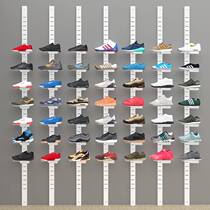 Shoe store shoe rack display rack commercial shoe rack store wall column shoe support clothing store childrens shoes sneaker shelf