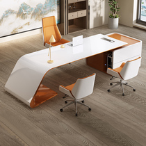 Light luxury boss table president desk single fashion large class table simple modern manager table supervisor table and chair combination