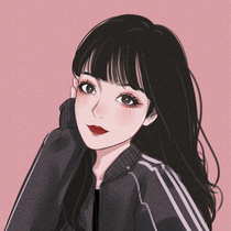 Sakura wind cartoon cute cartoon couple photo custom design soft cute real person turn hand-painted Avatar painting gift