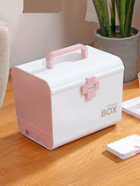 Medicine box Household first aid box Small medicine box Family emergency medicine box Medical box Large medicine storage box