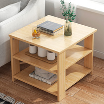 Small tea table minimalist Nordic small family style living room sofa side a few cabinets bedroom square a few beds head cabinet Easy small square table