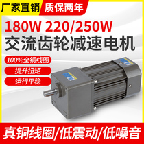 180W200W250W300W220V AC gear speed control geared motor 6IK250RGN-CF motor