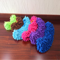 Thick Snowy Neil Flat Mop Replacement Bum Caterpillar Home Dorm Dust Pushup Cloth Sleeve Mop Head Long Square