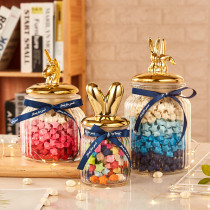 Nordic Couple Lucky Star Bottle Wishing Bottle Glass Luminous Empty Bottle Drifting Bottle Origami Creative Gift Valentines Day