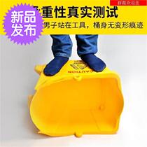 Tow bucket squeezing bucket old hand-free hand washing flat mop lift bucket with wheels body Pier f cloth car twist