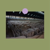 A postcard Qin Shi Huang Qinling Terracotta Warriors homemade small card posters Decorative Hanging c8b13a06