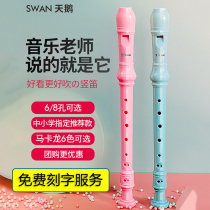 Swan 6-hole 8-hole children student beginner clarinet six-hole eight-hole resin flute classroom introductory clarinet instrument